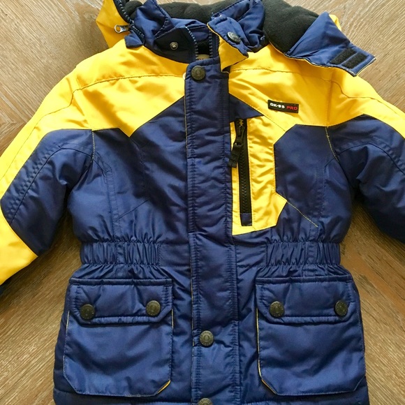 OshKosh B'gosh Other - OshKosh Winter Coat Navy Blue & Yellow Jacket 2T